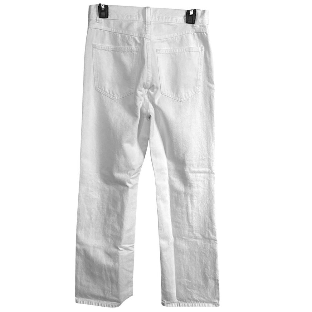 Madewell The Cleo Straight Jean~Size 26~White High Rise Patch Pocket NWT L5 25 - Picture 4 of 12